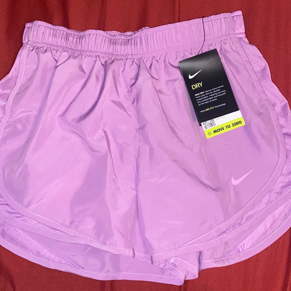 Light purple nike dry-fit shorts